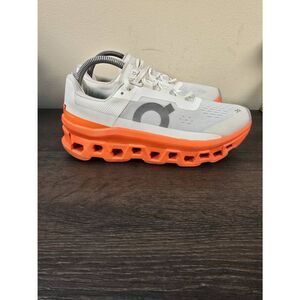 On CloudMonster Cloud Women’s Running Shoes Size 9.5 White Orange